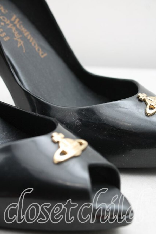 画像7: ヴィヴィアンウエストウッド×Melissa 中古 / レディドラゴン EU40（25cm相当） 黒  H-26-03-29-084-sh-OD-ZH (7)