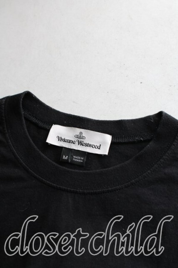 画像6: ヴィヴィアンウエストウッド 中古 / カラーオーブ刺繍Tシャツ M 黒  H-26-03-29-008-ts-OD-ZH (6)