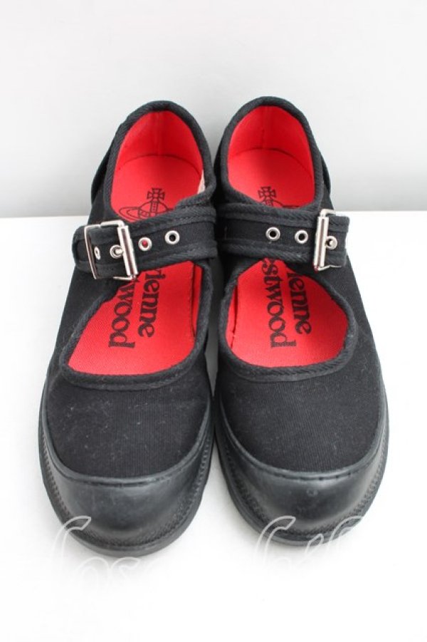 画像2: ANGLOMANIA 中古 / フラワーテープハイトップスニーカー 37（23.5cm相当） 黒  H-26-03-29-090-sh-OD-ZH (2)