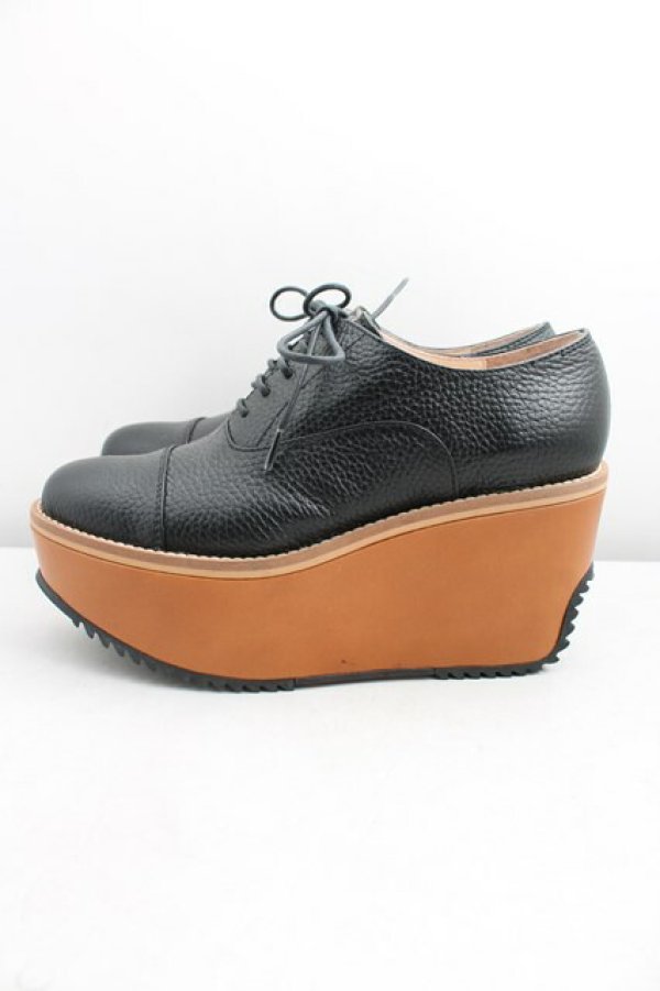 画像3: ヴィヴィアンウエストウッド 中古 / ウェッジソールシューズ 38（24cm相当） 黒  H-26-03-29-091-sh-OD-ZH (3)