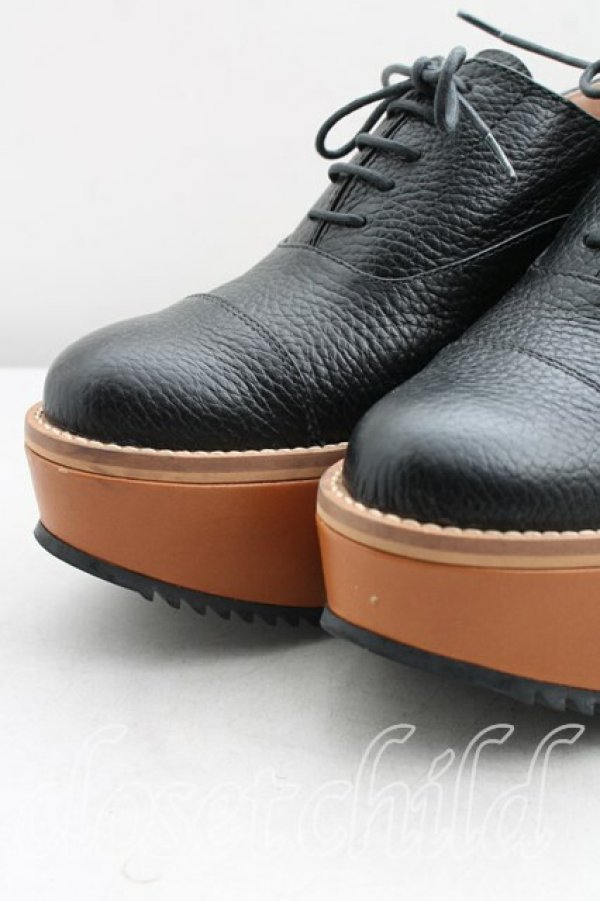 画像6: ヴィヴィアンウエストウッド 中古 / ウェッジソールシューズ 38（24cm相当） 黒  H-26-03-29-091-sh-OD-ZH (6)