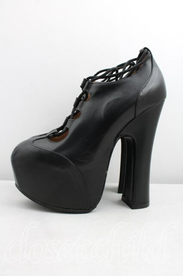 画像3: ヴィヴィアンウエストウッド 中古 / エレベーテッドギリー 38（24cm相当） 黒  H-26-03-29-092-sh-OD-ZH (3)