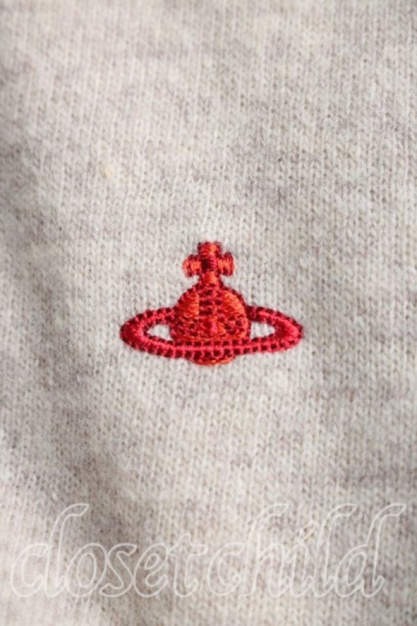 画像6: ヴィヴィアンウエストウッド 中古 / 単色オーブ刺繍タートルニット 2（9号相当） ベージュ  H-26-03-29-015-to-OD-ZH (6)