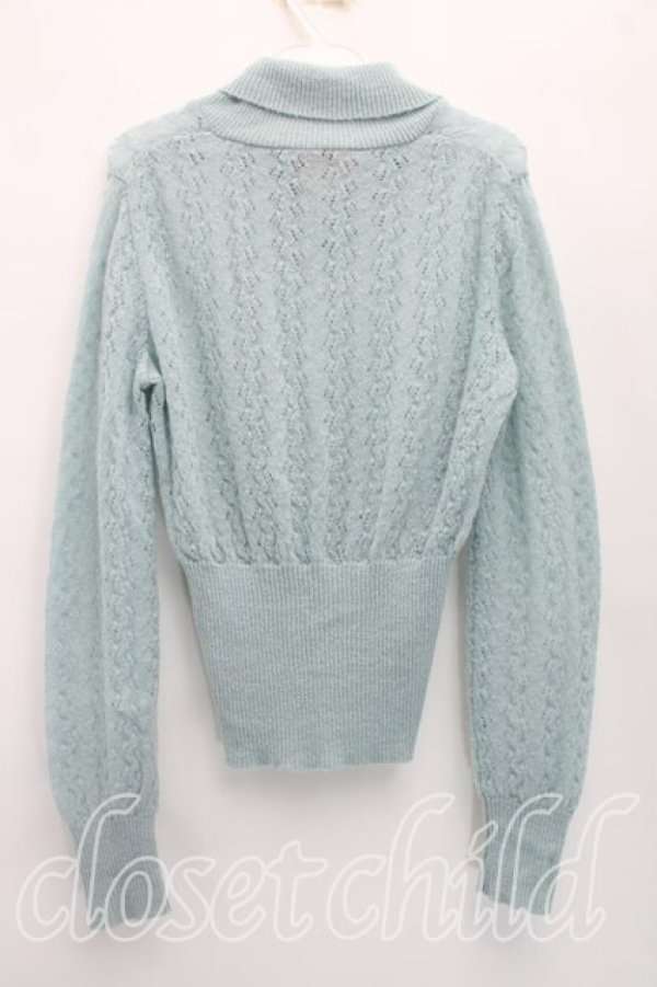 画像2: ヴィヴィアンウエストウッド 中古 / レースニット 2（9号相当） 青  H-26-03-29-016-to-OD-ZH (2)