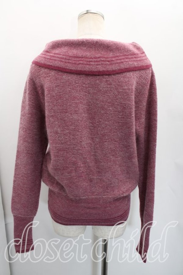 画像2: ヴィヴィアンウエストウッド 中古 / 単色オーブ刺繍ハイネックニット 2（9号相当） 紫  H-26-03-29-017-to-OD-ZH (2)