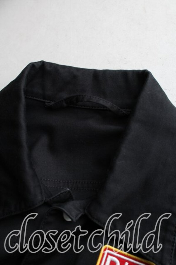 画像4: ANGLOMANIA 中古 / ミリタリーシャツ S 黒  H-26-04-05-021-bl-OD-ZH (4)