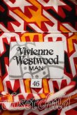 画像3: ヴィヴィアンウエストウッド MAN 中古 / スター柄アシメシャツ 46（メンズM相当） オレンジ  H-26-04-05-024-bl-OD-ZH (3)