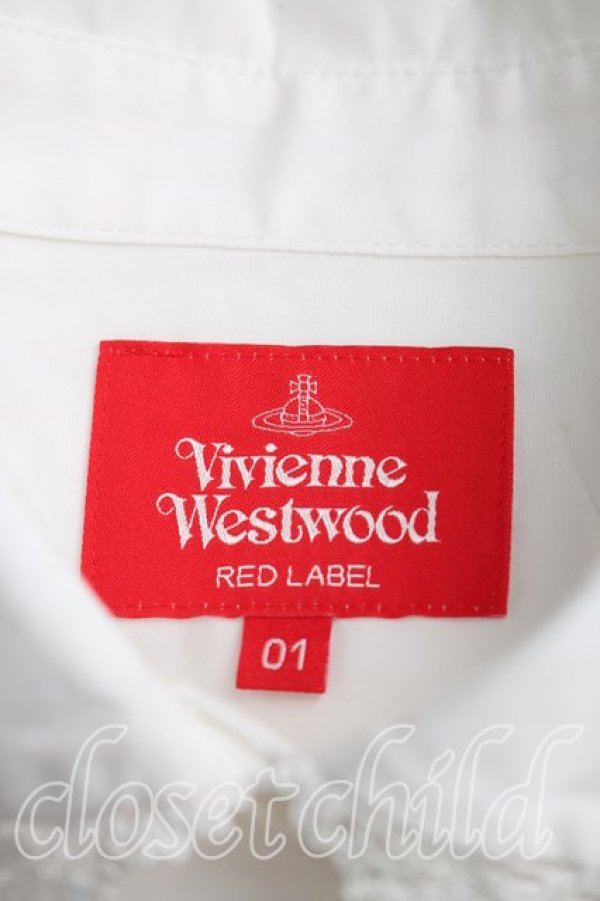 画像3: ヴィヴィアンウエストウッド 中古 / オーブ刺繍レースカラーシャツ 01（7号相当） 白  H-26-04-05-025-bl-OD-ZH (3)