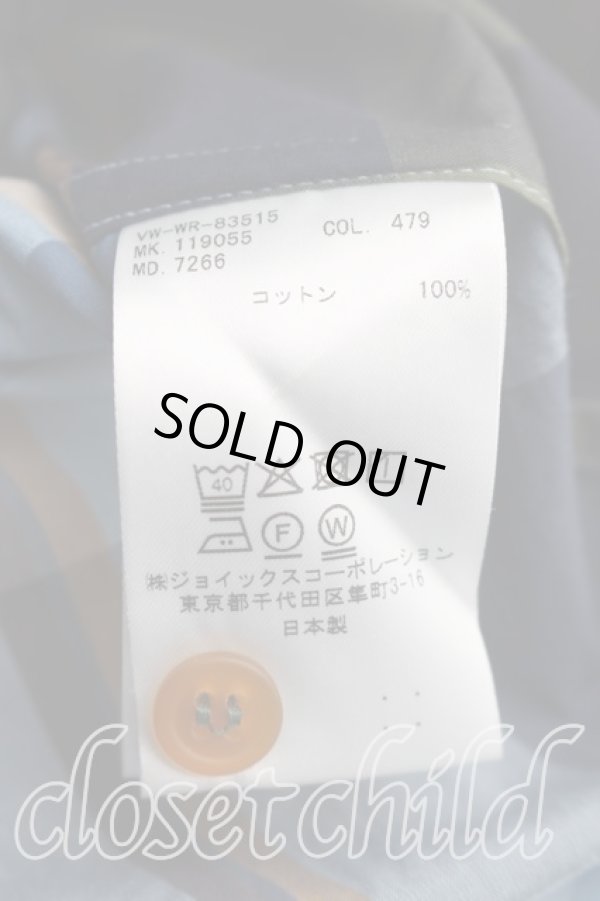 画像4: ヴィヴィアンウエストウッド MAN 中古 / タータンチェックシャツ 44（メンズS相当） 緑  H-26-04-05-026-bl-OD-ZH (4)