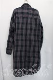 画像2: ヴィヴィアンウエストウッド MAN 中古 / タータンチェックロングシャツ 46（メンズM相当） 紺  H-26-04-05-028-bl-OD-ZH (2)
