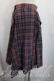 画像2: ヴィヴィアンウエストウッド 中古 / タータンチェックスカート 02（9号相当） 紺ｘ茶  H-26-04-05-029-sk-OD-ZH (2)