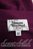 画像3: ヴィヴィアンウエストウッド MAN 中古 / オーブ刺繍カーディガン 46（メンズM相当） 紫  H-26-04-05-043-to-OD-ZH (3)