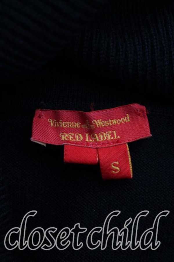画像3: ヴィヴィアンウエストウッド 中古 / カラーオーブ刺繍タートルニット S 黒  H-26-04-05-053-to-OD-ZH (3)