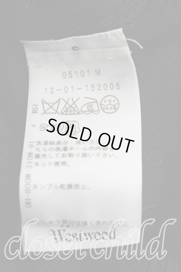 画像4: ヴィヴィアンウエストウッド 中古 / カラーオーブ刺繍タートルニット S 黒  H-26-04-05-053-to-OD-ZH (4)