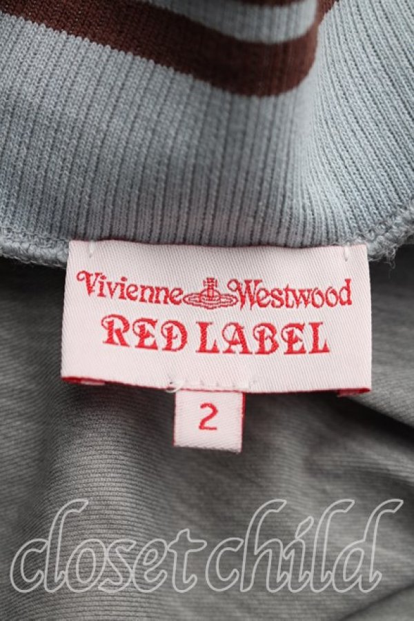 画像3: ヴィヴィアンウエストウッド 中古 / 単色オーブ刺繍ボートネックワンピース 2（9号相当） 灰  H-26-04-05-006-op-OD-ZH (3)