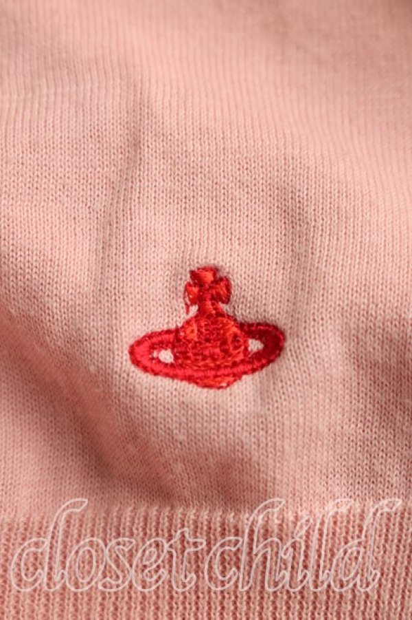 画像7: ヴィヴィアンウエストウッド 中古 / 単色オーブ刺繍カーディガン 2（9号相当） ピンク  H-26-04-05-059-to-OD-ZH (7)