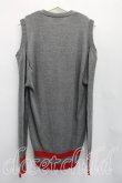 画像2: ANGLOMANIA 中古 / ワッペンダメージカーディガン 38（M相当） 灰  H-26-04-05-061-to-OD-ZH (2)