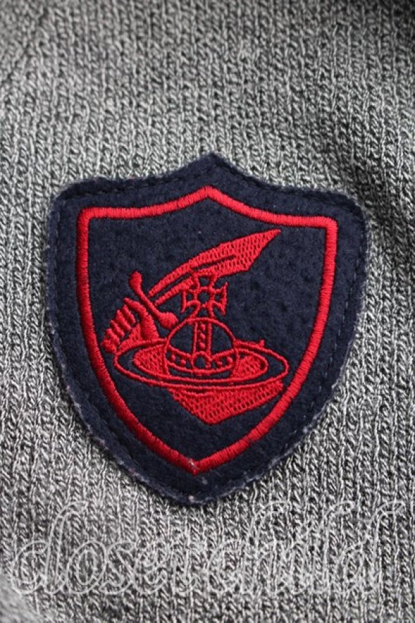 画像6: ANGLOMANIA 中古 / ワッペンダメージカーディガン 38（M相当） 灰  H-26-04-05-061-to-OD-ZH (6)