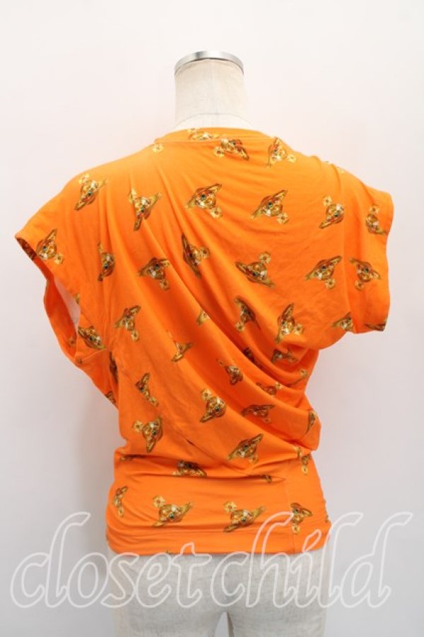 画像2: ヴィヴィアンウエストウッド 中古 / HEBOトップス M オレンジ  H-26-04-05-063-to-OD-ZH (2)
