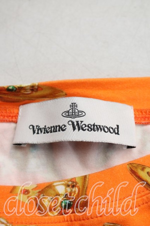 画像3: ヴィヴィアンウエストウッド 中古 / HEBOトップス M オレンジ  H-26-04-05-063-to-OD-ZH (3)