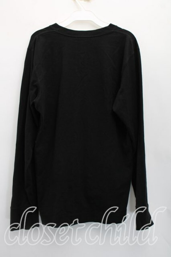 画像2: ヴィヴィアンウエストウッド 中古 / ラインオーブ刺繍カットソー 02（9号相当） 黒  H-26-04-05-065-to-OD-ZH (2)