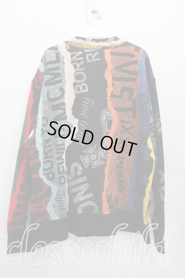 画像2: ヴィヴィアンウエストウッド MAN 中古 / Towel Printカーディガン 44（メンズS相当） 黒  H-26-04-05-066-to-OD-ZH (2)