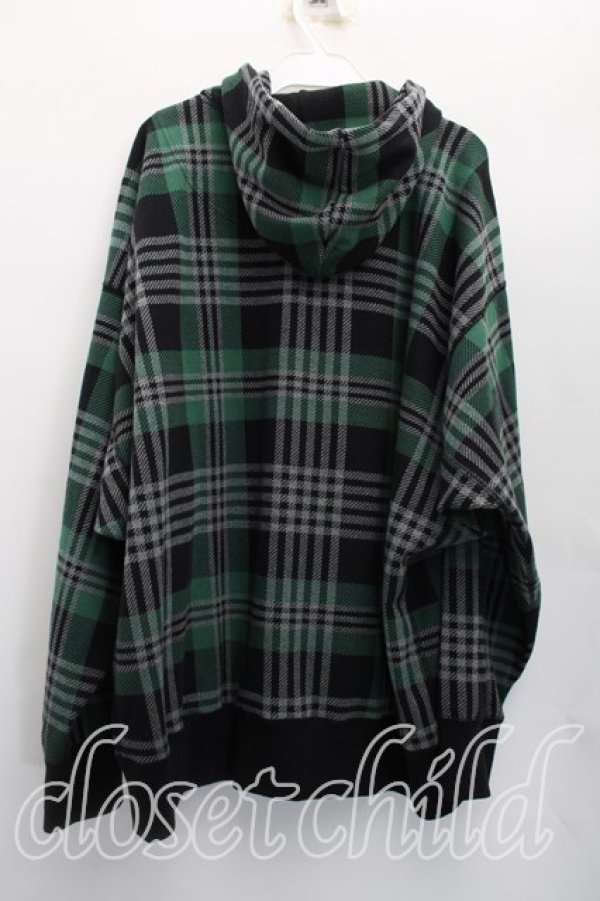 画像2: ヴィヴィアンウエストウッド MAN 中古 / タータンチェックパーカー 46（メンズM相当） 緑ｘ灰  H-26-04-05-068-to-OD-ZH (2)