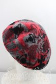 画像2: ヴィヴィアンウエストウッド 中古 / ベレー帽  灰ｘ赤  H-26-04-05-076-ha-OD-ZH (2)