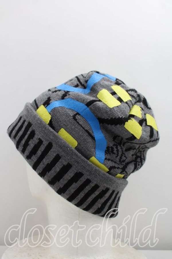 画像2: ANGLOMANIA 中古 / ニット帽  灰  H-26-04-05-077-ha-OD-ZH (2)