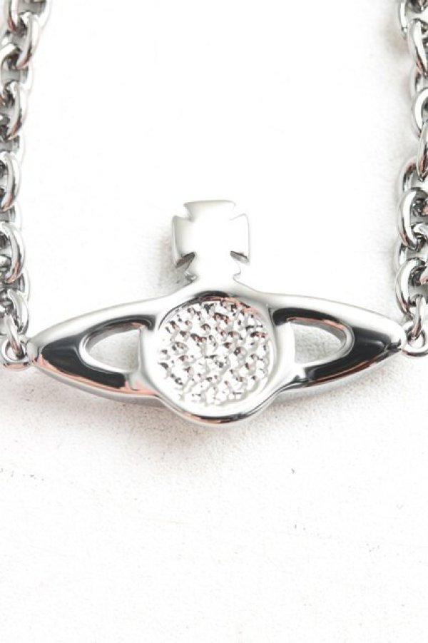 画像3: ヴィヴィアンウエストウッド 中古 / ミニバスレリーフブレスレット  ガンメタ  H-26-04-05-080-ac-OD-ZH (3)