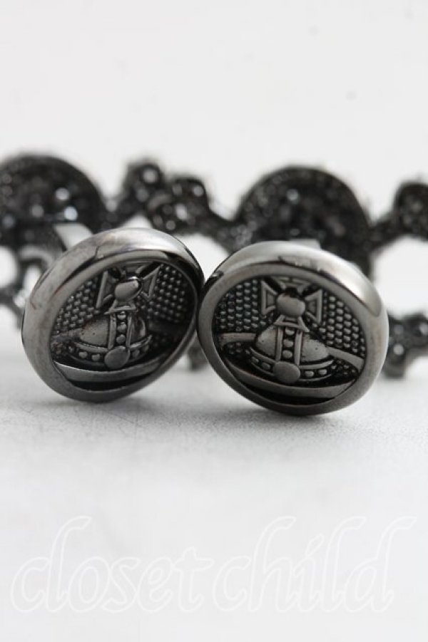 画像4: ヴィヴィアンウエストウッド 中古 / スカルカフスボタン  ガンメタ  H-26-04-05-081-ac-OD-ZH (4)