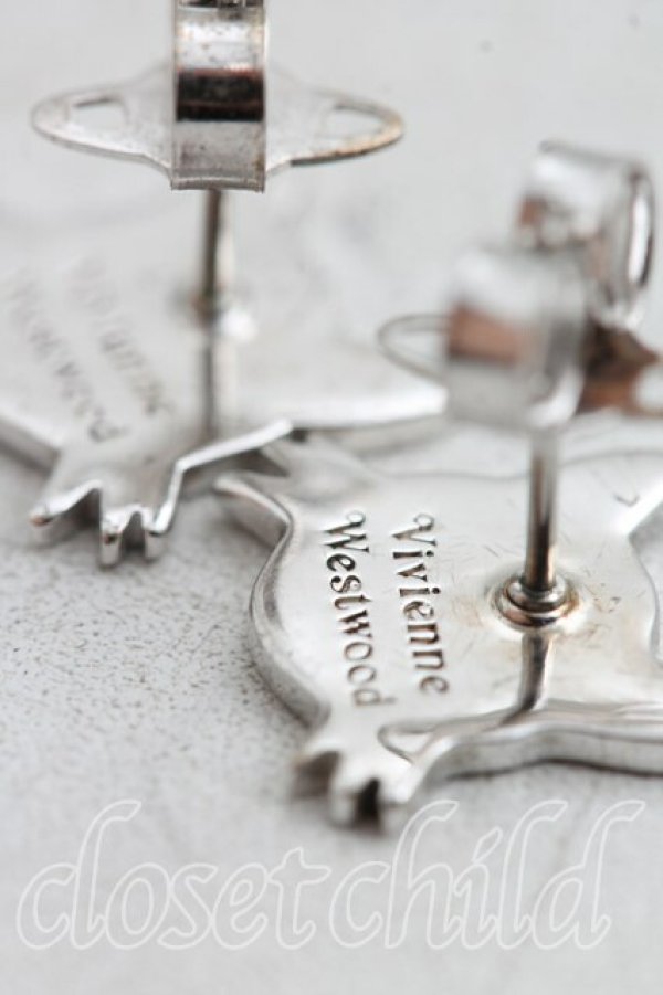 画像4: ヴィヴィアンウエストウッド 中古 / KATピアス  シルバー  H-26-04-05-083-er-OD-ZH (4)