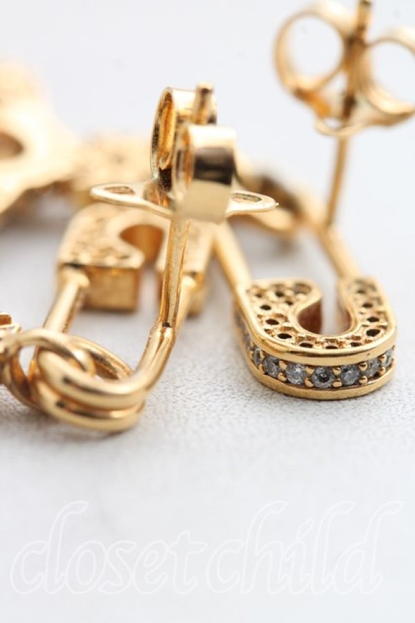 画像4: ヴィヴィアンウエストウッド 中古 / LUCRECEピアス（ルクレース）  ゴールド  H-26-04-05-087-er-OD-ZH (4)