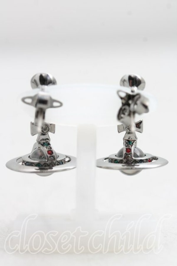 画像4: ヴィヴィアンウエストウッド 中古 / プチオーブピアス  ガンメタ  H-26-04-05-089-er-OD-ZH (4)