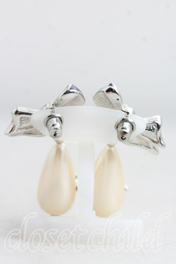 画像4: ヴィヴィアンウエストウッド 中古 / ボウドロップピアス  紫  H-26-04-05-092-er-OD-ZH (4)