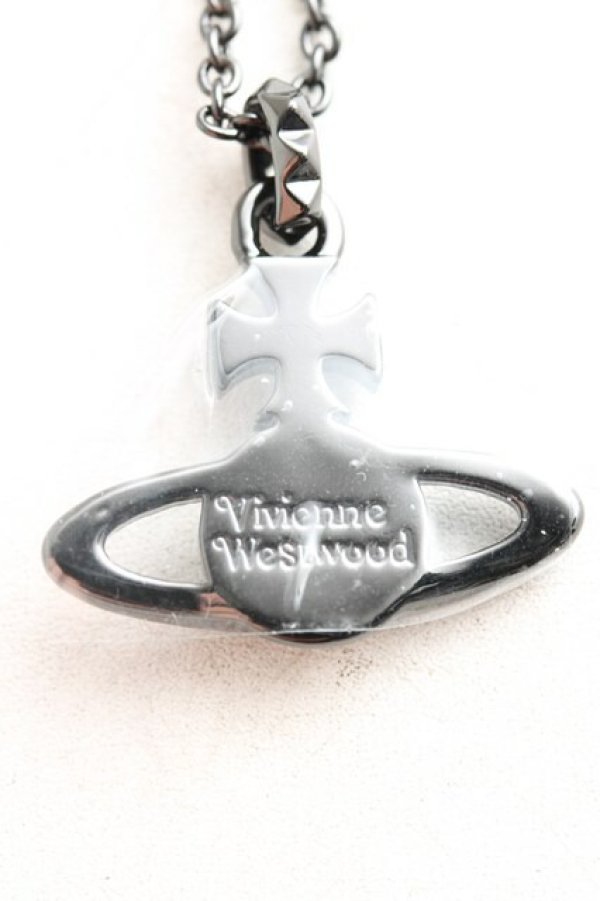 画像2: ヴィヴィアンウエストウッド 中古 / メイフェアバスレリーフネックレス  ガンメタ  H-26-04-05-094-nl-OD-ZH (2)