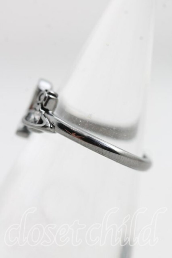 画像2: ヴィヴィアンウエストウッド 中古 / DORINAスモールリング XS(10号相当） ガンメタ  H-26-04-05-099-rg-OD-ZH (2)