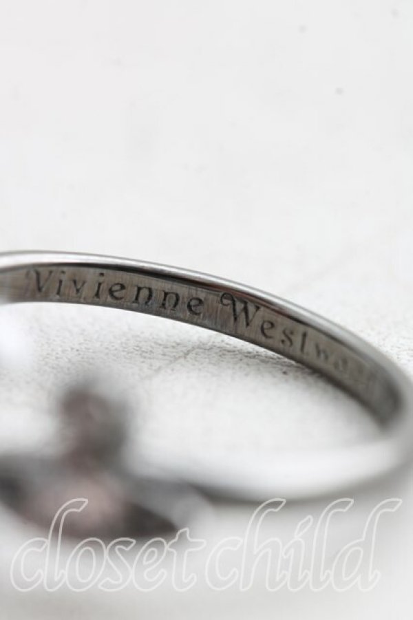 画像4: ヴィヴィアンウエストウッド 中古 / DORINAスモールリング XS(10号相当） ガンメタ  H-26-04-05-099-rg-OD-ZH (4)