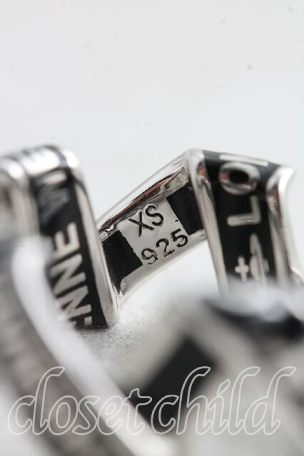 画像3: ヴィヴィアンウエストウッド 中古 / Dorsetツイストリング XS(10号相当） 黒  H-26-04-05-100-rg-OD-ZH (3)