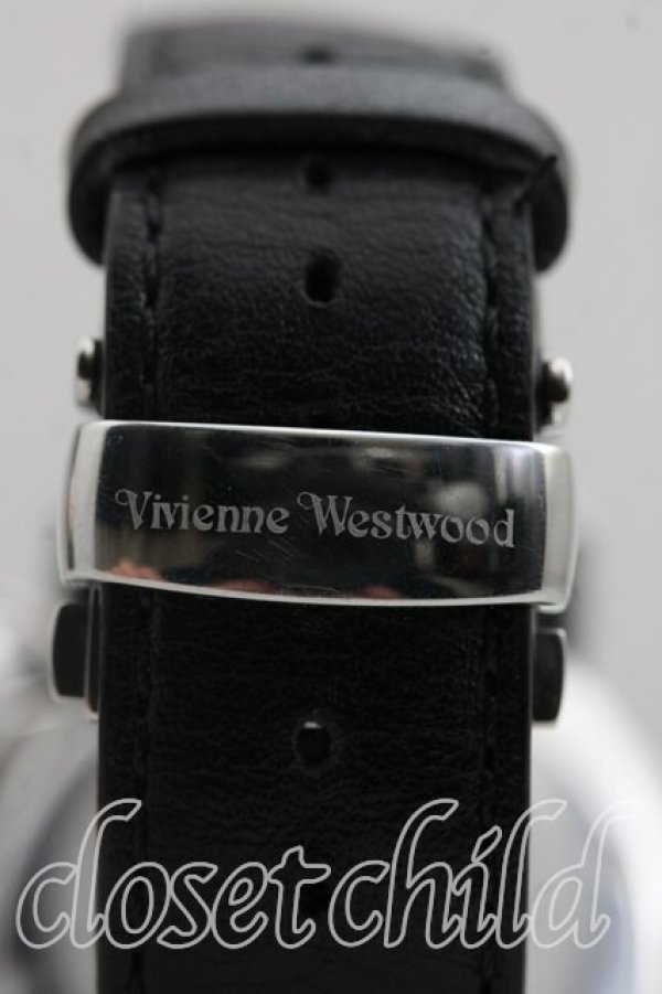 画像4: ヴィヴィアンウエストウッド MAN 中古 / CAGE IIウォッチ  黒  H-26-04-05-105-ac-OD-ZH (4)