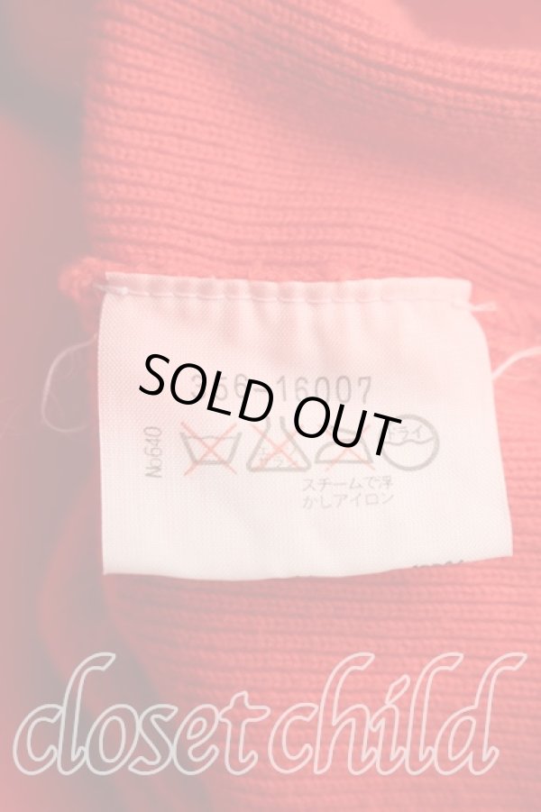 画像4: ヴィヴィアンウエストウッド 中古 / カラーオーブ刺繍ニットワンピ M 赤  H-26-04-05-010-op-OD-ZH (4)