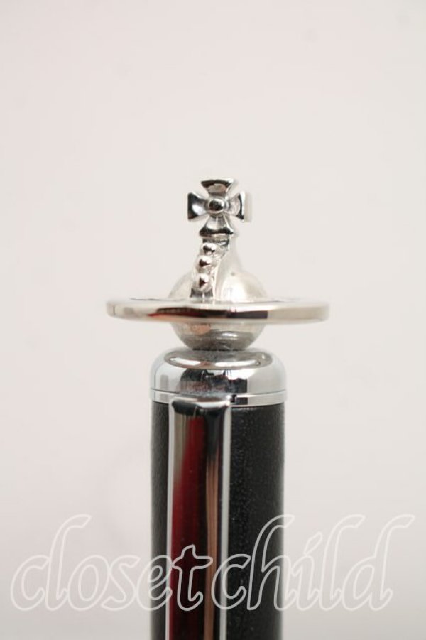 画像3: ヴィヴィアンウエストウッド 中古 / 革巻キボールペン  黒  H-26-04-05-118-gd-OD-ZH (3)