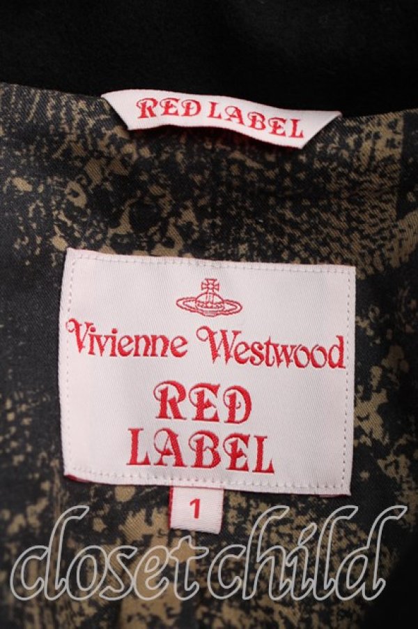 画像3: ヴィヴィアンウエストウッド 中古 / フロントアシメコート 1（7号相当） 黒  H-26-04-05-011-co-OD-ZH (3)