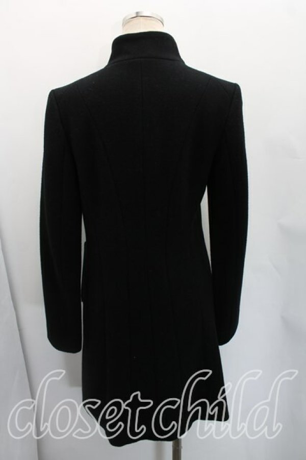 画像2: ヴィヴィアンウエストウッド 中古 / フロントアシメコート 1（7号相当） 黒  H-26-04-05-012-co-OD-ZH (2)