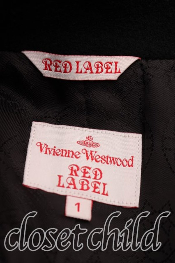 画像3: ヴィヴィアンウエストウッド 中古 / フロントアシメコート 1（7号相当） 黒  H-26-04-05-012-co-OD-ZH (3)