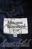 画像3: ヴィヴィアンウエストウッド MAN 中古 / 格子チェックジャケット 46（メンズM相当） 紺  H-26-04-05-002-jc-OD-ZH (3)