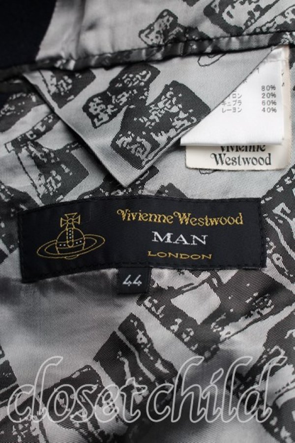 画像3: ヴィヴィアンウエストウッド MAN 中古 / Pコート  紺  H-26-04-05-014-co-OD-ZH (3)