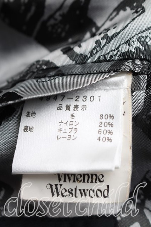 画像4: ヴィヴィアンウエストウッド MAN 中古 / Pコート  紺  H-26-04-05-014-co-OD-ZH (4)