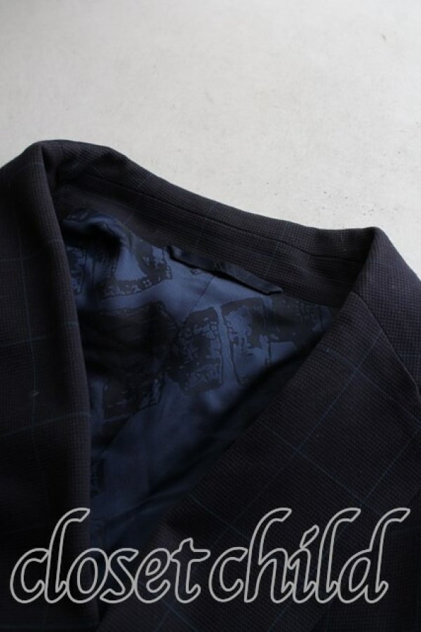 画像5: ヴィヴィアンウエストウッド MAN 中古 / 格子チェックジャケット 46（メンズM相当） 紺  H-26-04-05-002-jc-OD-ZH (5)