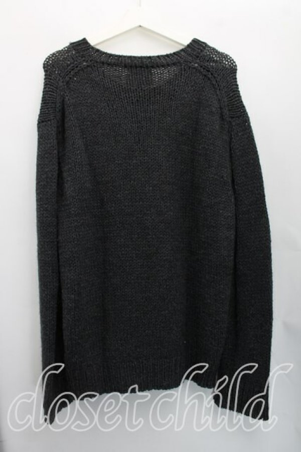 画像2: ヴィヴィアンウエストウッド MAN 中古 / ROUGHLY STITCHED ORB KNIT 44（メンズS相当） 灰  H-26-04-12-021-to-OD-ZH (2)